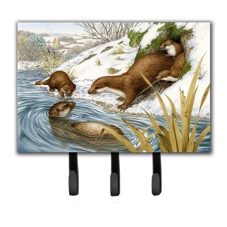 Carolines Treasures Carolines Treasures ASA2186TH68 Playtime Otters Leash or Key Holder ASA2186TH68